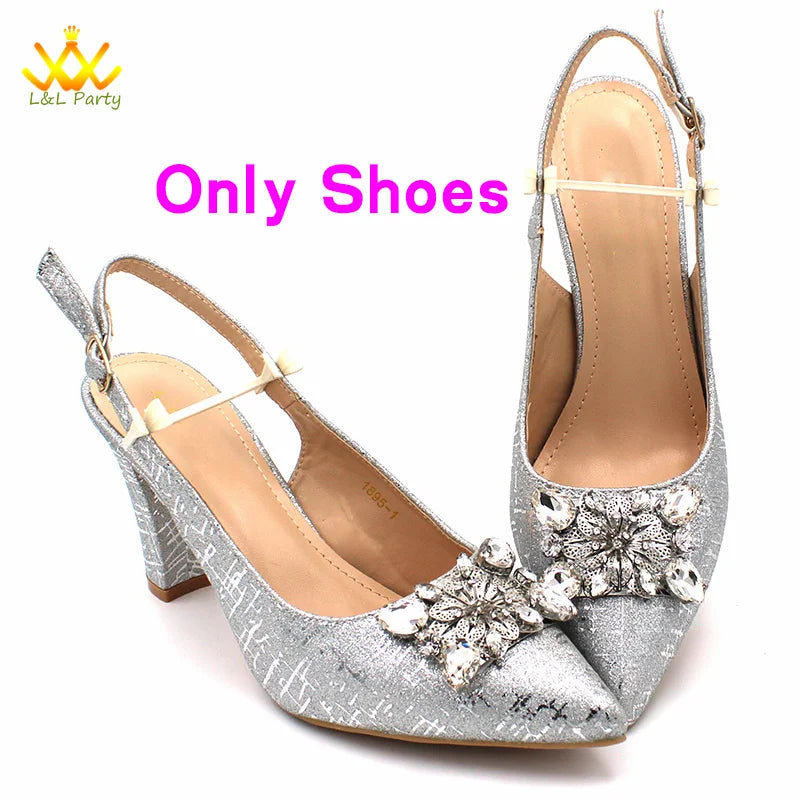 Ensemble Chaussures + Sac Italien Orange Cristal – Pumps Luxe Mariage Fête 2024