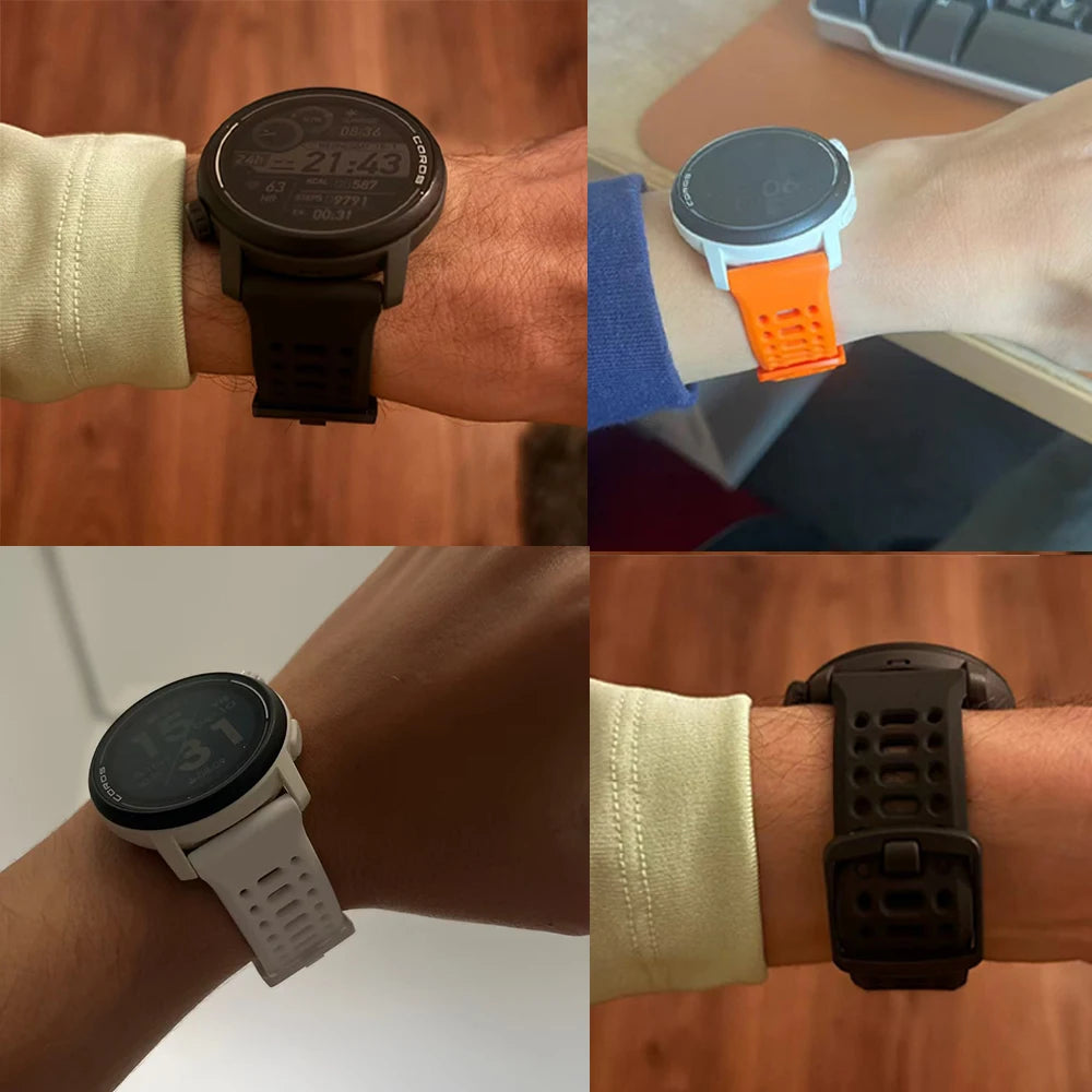 Bracelet Silicone Sport Suunto 20mm & 22mm – Compatible Race S, Vertical, Ocean, 5, 9 Peak Pro & 3 Fitness | Remplacement Premium
