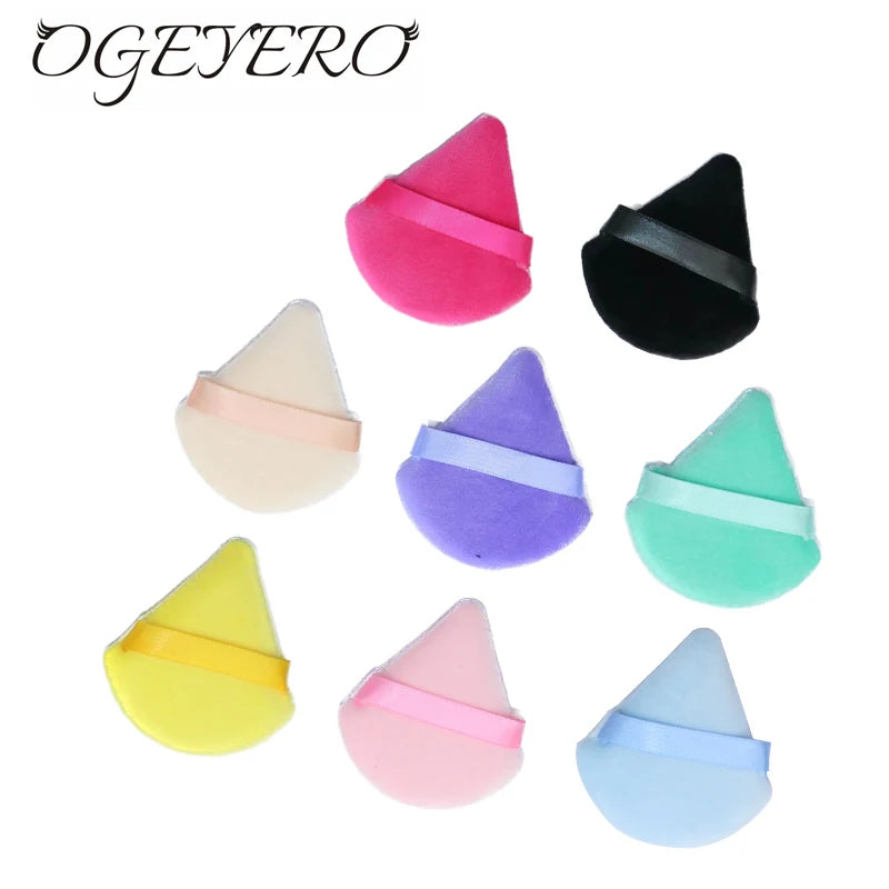 Éponges Puff Triangulaires Velvet OGEYERO – Contouring, Fards & Fond de Teint | Outil Maquillage Visage & Yeux