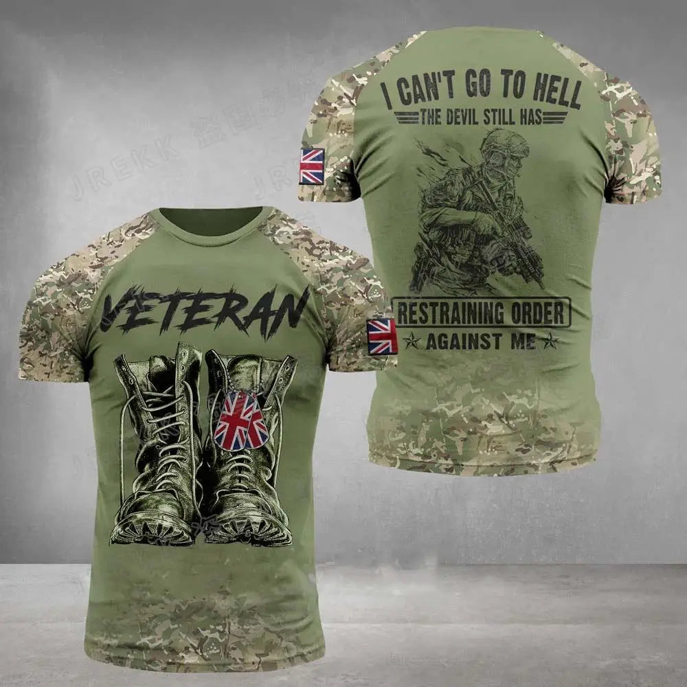 T-Shirt Homme Drapeau Britannique Graphic 3D Imprimé Camouflage Terrain Gym Haute Qualité Manches Courtes Été Casual Patriotique Tendance Confortable – T-Shirt Graphic 3D Premium Drapeau Britannique Camouflage | Mode Homme Graphic Premium