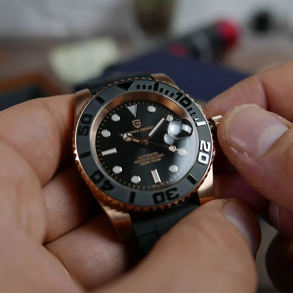 Mechanische Luxusuhr für Herren Pagani Design 40mm – Saphirglas Wasserdicht Automatik
