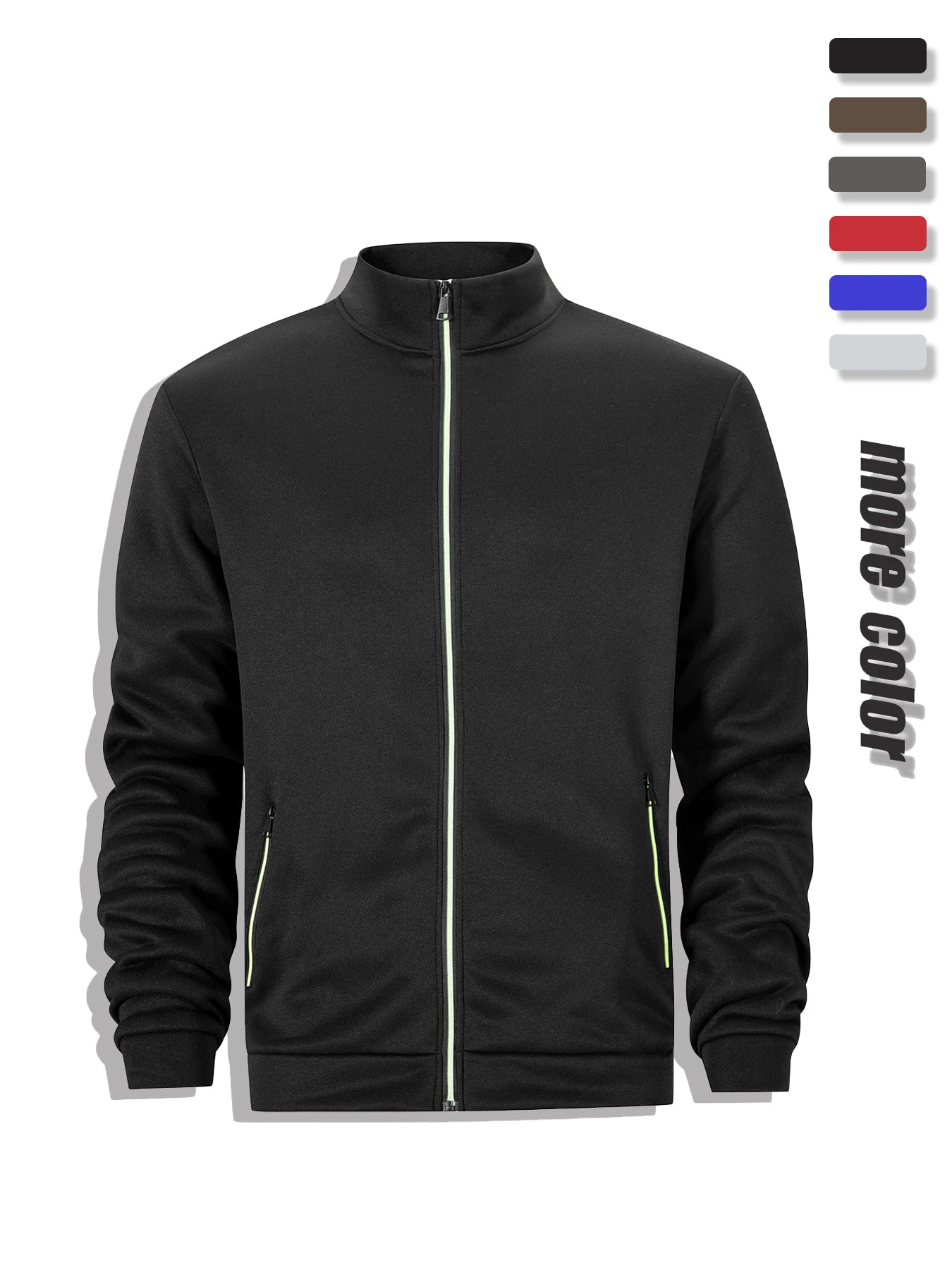 Veste Sweat Homme Zippée Intégrale Col Montant Coupe-Vent Chaud Casual Outdoor Automne Hiver Confortable Élégante Intemporelle – Veste Sweat Premium Zippée Col Montant | Mode Homme Outdoor Automne Hiver Premium