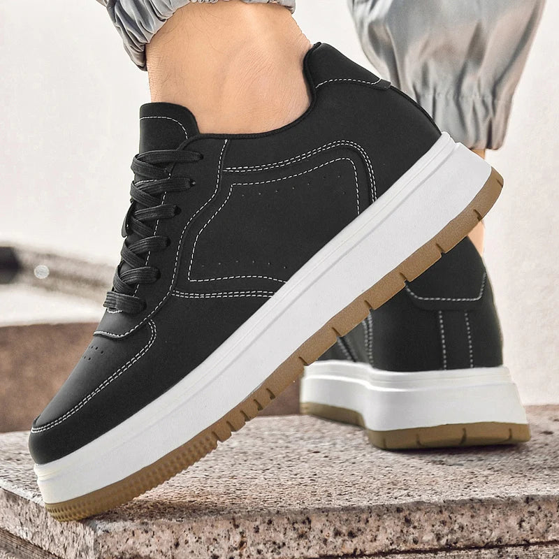 Chaussures Rehaussantes Homme 10/8/6CM Invisibles – Sport Blanches Grande Taille 37-44