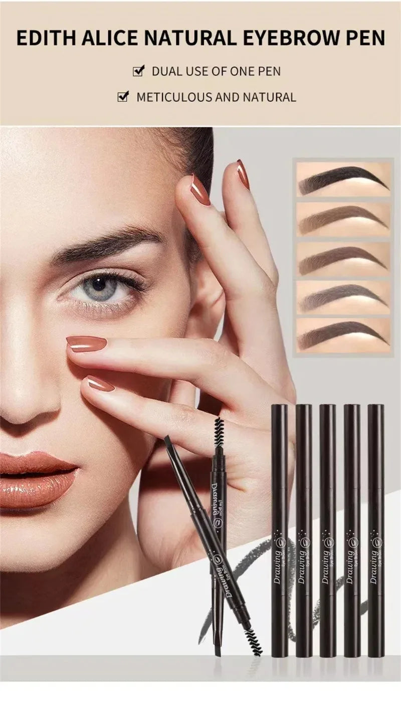 Crayon Sourcils Double Embout – Ultra-Fin Waterproof Longue Tenue | Maquillage Professionnel