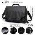 Sac Messenger Homme Laptop Imperméable – Sacoche Business Crossbody Grande Capacité Vélo École