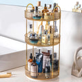 Organisateur Maquillage Rotatif 3 Niveaux Transparent – Grande Capacité | Skincare, Parfums & Cosmétiques | Coiffeuse & Plan de Travail