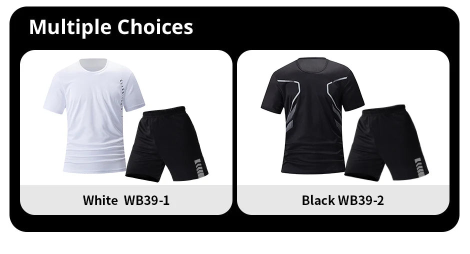 Ensemble Sport Homme Séchage Rapide Grande Taille T-Shirt + Short Lot 2/4/6 Pièces Loisirs Running Fitness Casual Ado – Pack Sport Économique | Mode Homme Sport Premium