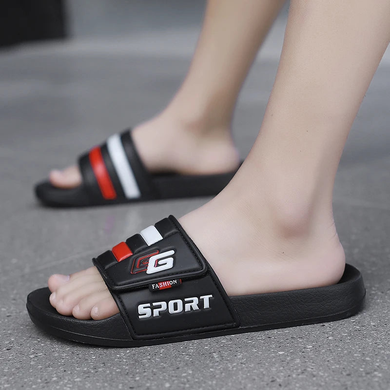 Mules Velcro Homme Légères Plage Grande Taille – Slides Soft Casual Clog Été