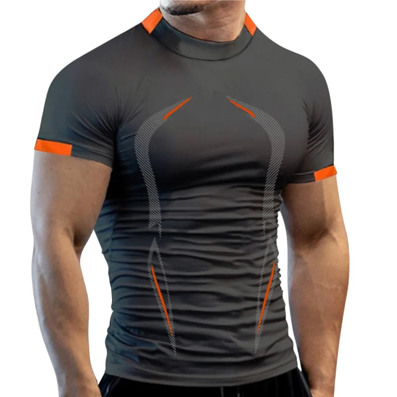 T-Shirt Homme Gym Séchage Rapide Respirant Jogging Training Fitness Running Été Léger Confortable | Tee Shirt Sport Séchage Rapide Premium