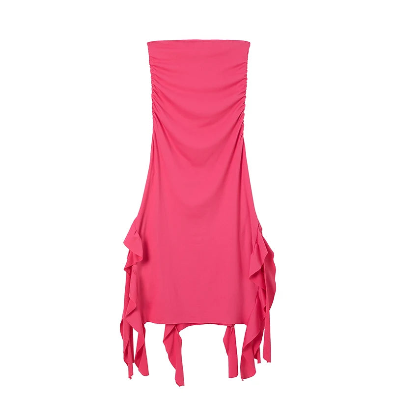 Robe Une Épaule Asymétrique Slim Fit - Moulante Tendance Printemps Été Style Européen & Américain
