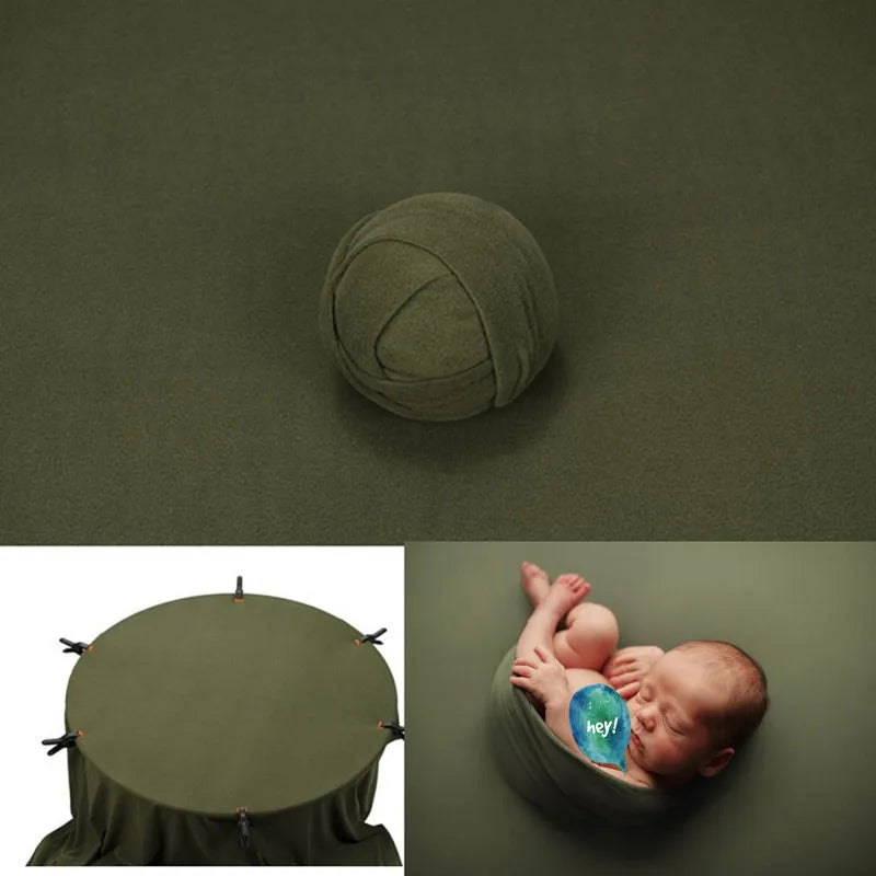 Neugeborenen-Fotostudio-Hintergrund 150x170cm – Stretchstoff Wickel-Accessoire Baby-Shooting