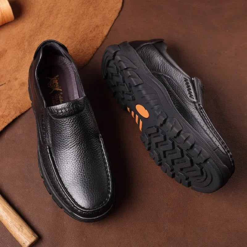 Chaussures Business Cuir Léger Homme – Casual Confortables Senior & Adulte Vente Directe