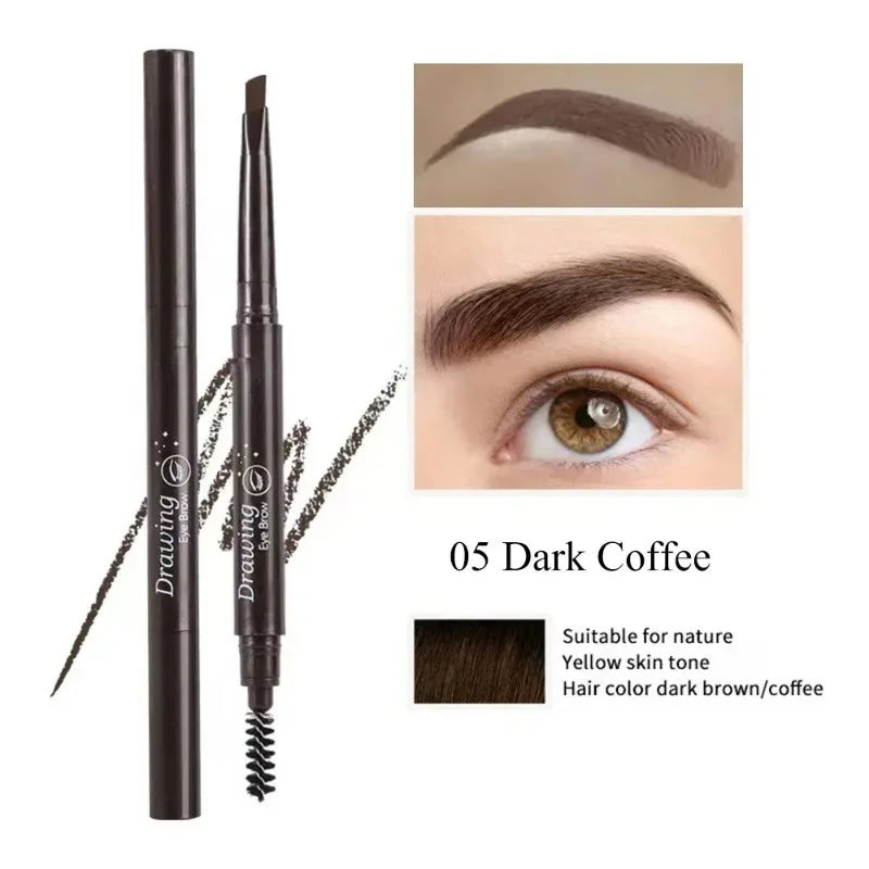 Crayon Sourcils Double Embout – Ultra-Fin Waterproof Longue Tenue | Maquillage Professionnel
