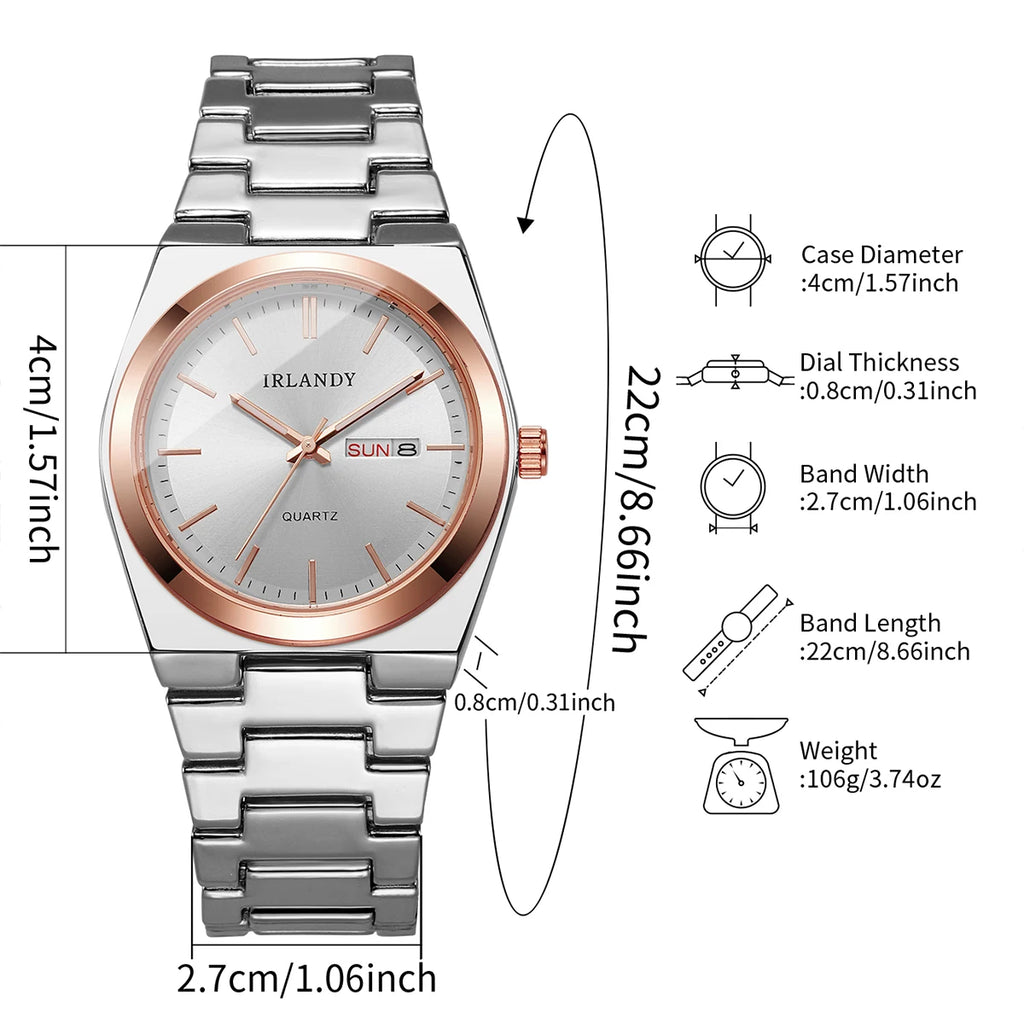 Montre Homme Luxe Business Quartz Calendrier – Élégante Fashion Casual