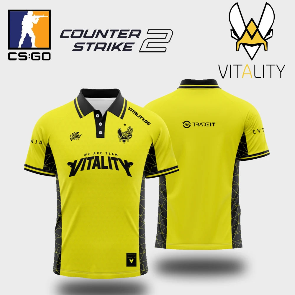 Maillot Esport Homme Respirant Manches Courtes Style Club Pro Gaming CS2 League Entraînement Été Fashion Tendance Confortable – Jersey Gaming Premium | Mode Homme Esport Premium