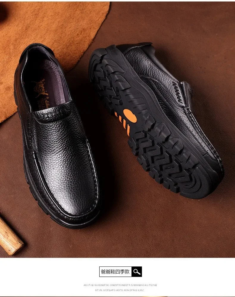 Chaussures Business Cuir Léger Homme – Casual Confortables Senior & Adulte Vente Directe