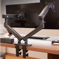 Support Double Écran NB A5C F160 – Bras Articulé à Ressort 10''-27'' | 360° Rotatif Bureau 2-9kg