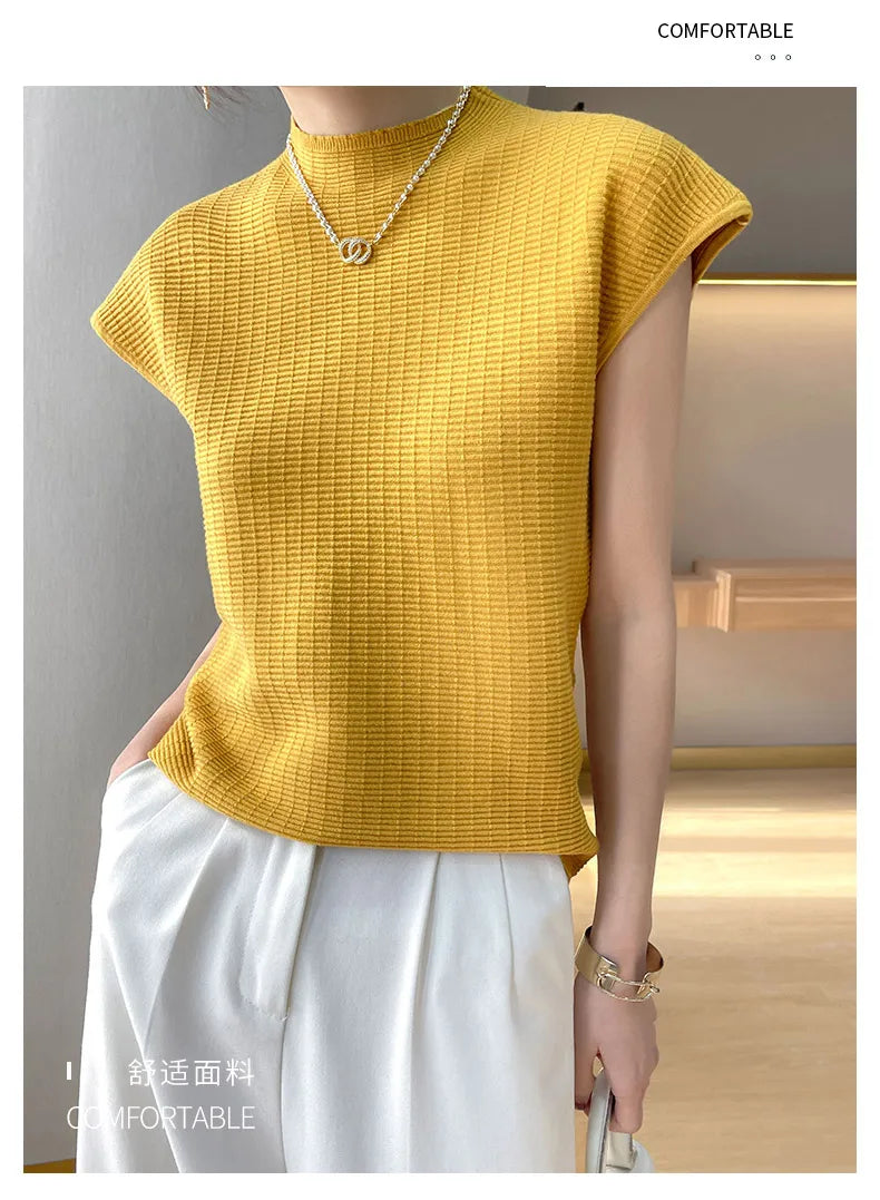 T-Shirt Femme Oversize Col Rond Uni Manches Courtes Doux Casual – Tee Mode Été Confortable | Basique Chic