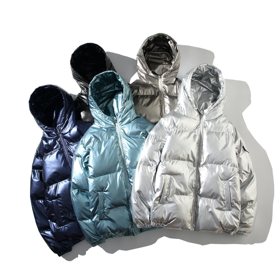 Parka Hiver Homme Harajuku Zip Capuche 2024 – Manteau Chaud Coupe-Vent Casual