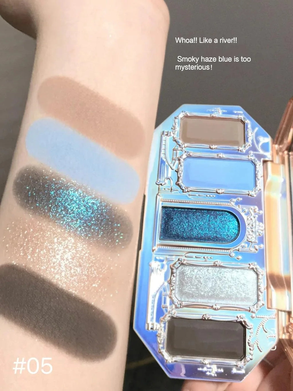 Palette Fards à Paupières Flower Knows Swan Ballet – 6 Teintes Mat, Shimmer & Nacré | Glitter