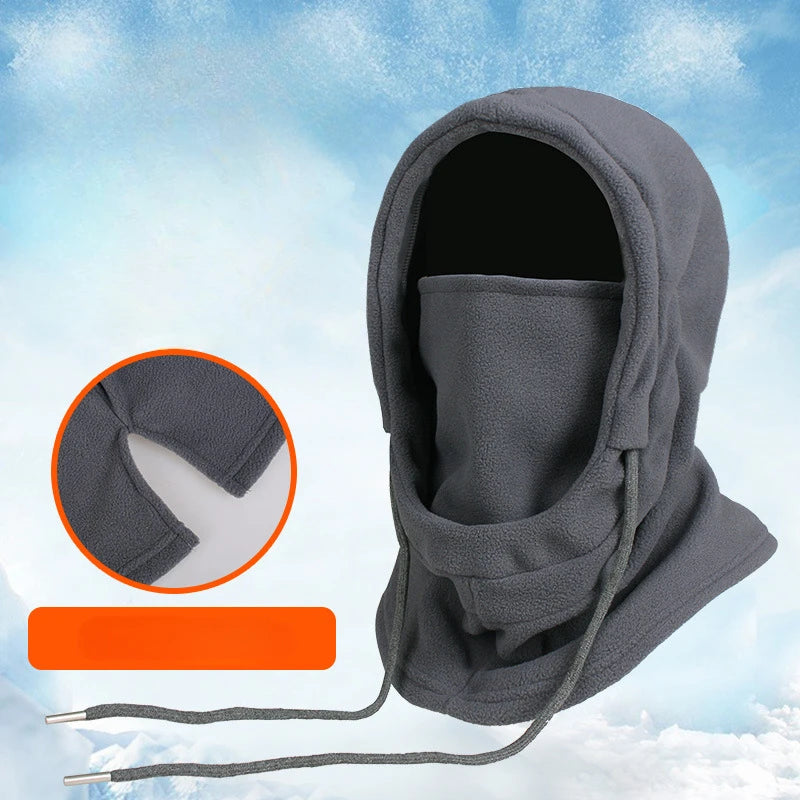 Cagoule Polaire Adulte 3-en-1 - Masque, Tour de Cou & Bonnet Coupe-Vent