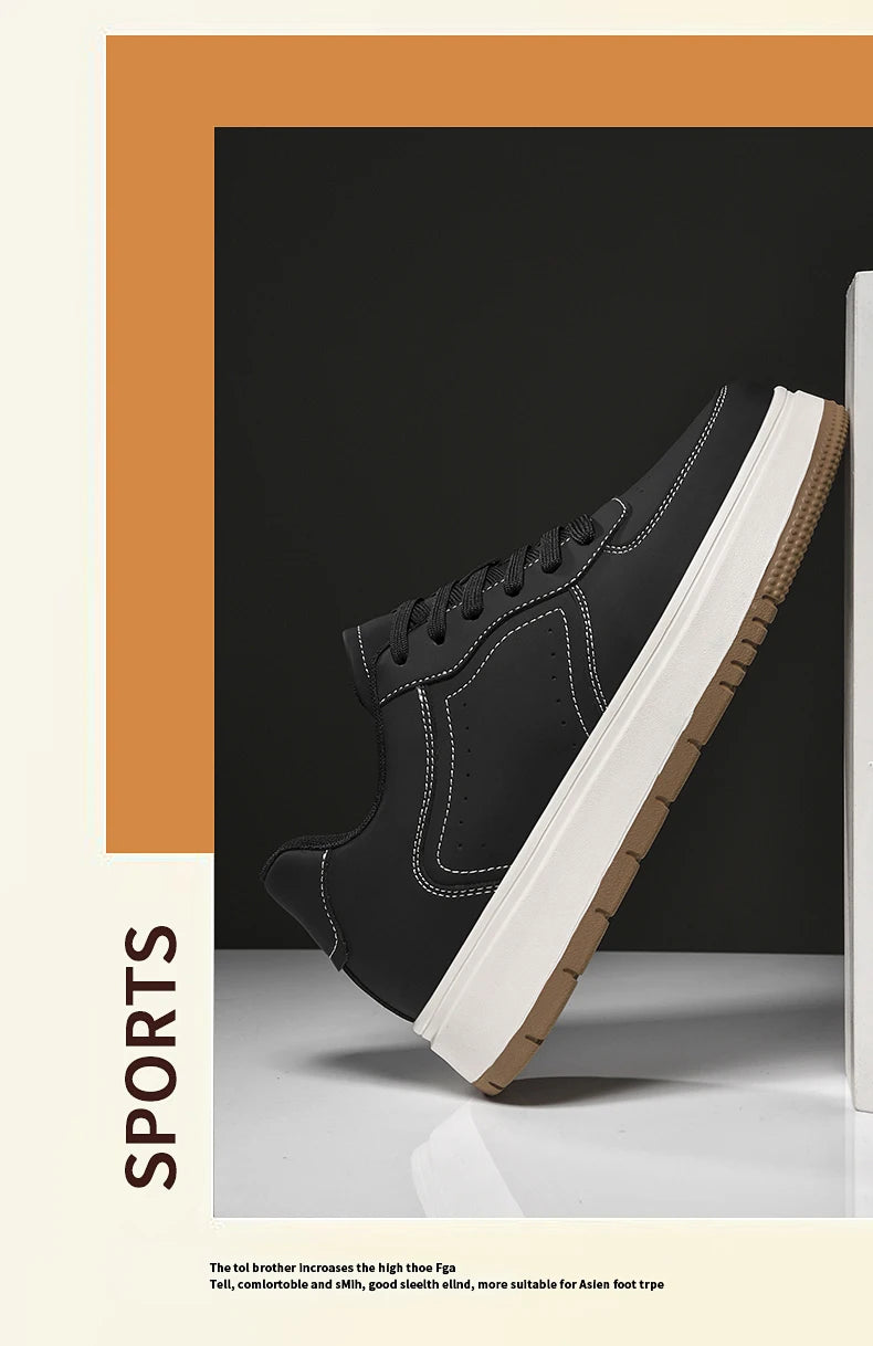 Chaussures Rehaussantes Homme 10/8/6CM Invisibles – Sport Blanches Grande Taille 37-44