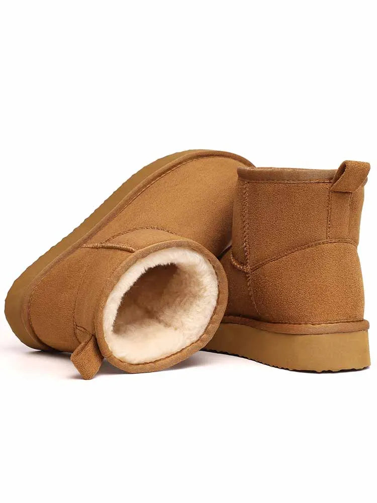Eyriphy Boots Neige Fourrure Femme Hiver 2024 – Cheville Épaissies Non-Slip Outdoor Chaud