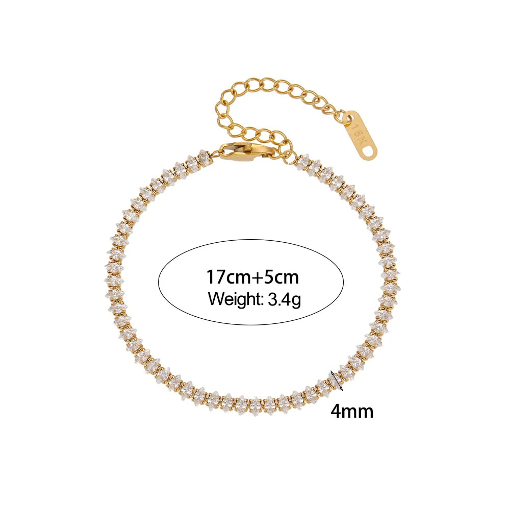 Bracelet Cuban Chain Plaqué Or 18k Acier Inoxydable 316L E.B.belle – Style Minimaliste Streetwear Unisexe | Bijou Homme & Femme Tendance & Anti-Ternissement