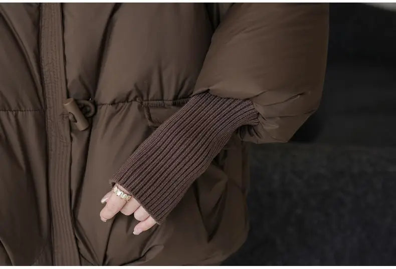 Doudoune Parka Femme Col Fourrure – Manteau Matelassé Chaud & Épais | Hiver 2025