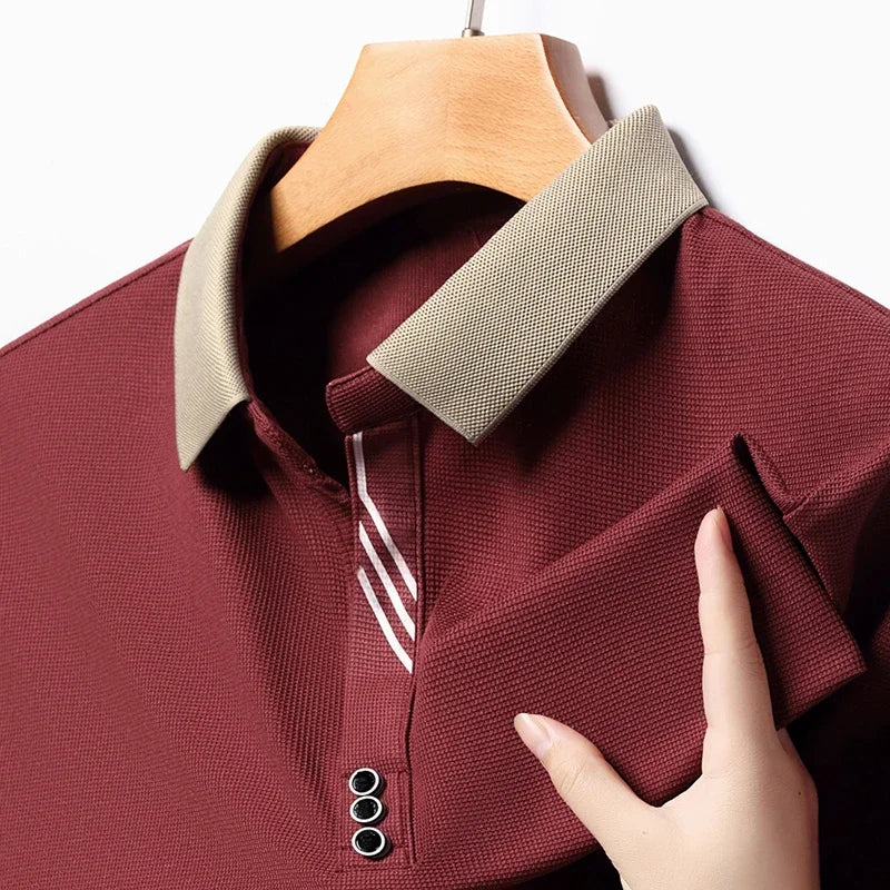 Polo Homme Couleur Unie Manches Courtes Été – Top Casual Fashion Confortable Business & Loisirs | Mode Homme