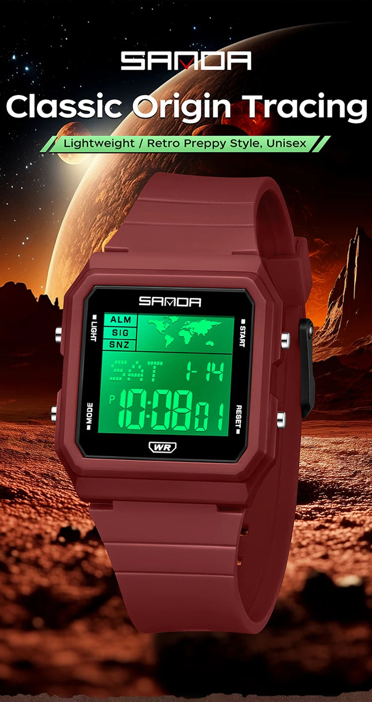Montre Homme SANDA 2217 Digital Sport Multifonction Alarme Countdown Lumineux Étanche – Fashion Tendance