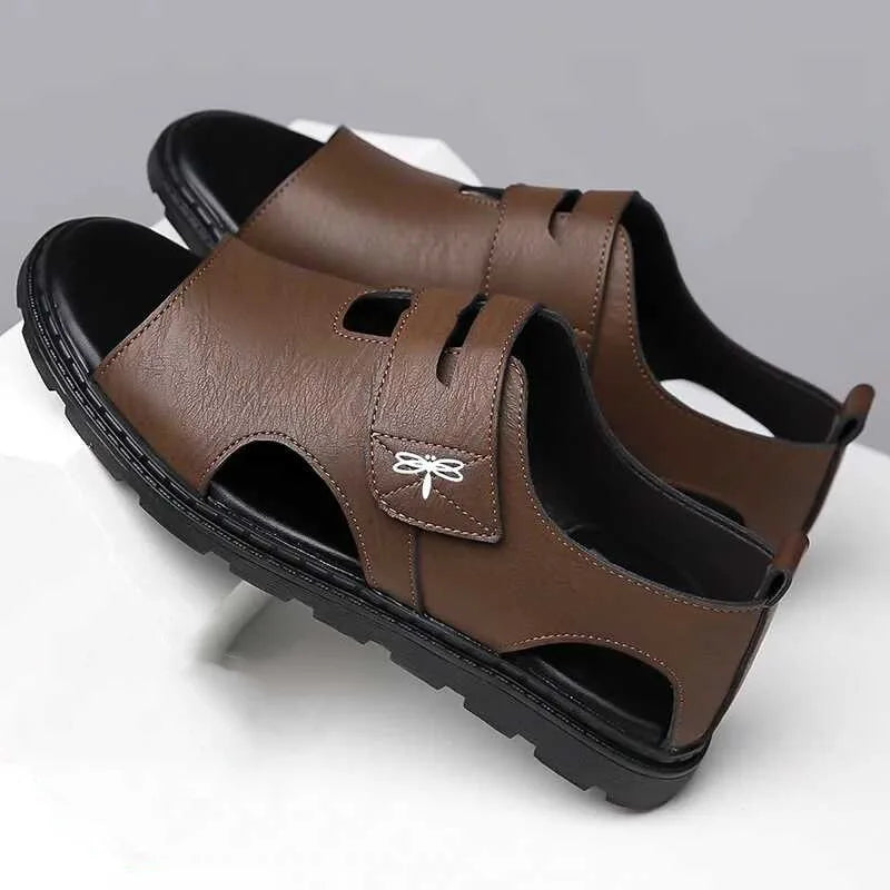 Sandales Romaines Cuir Soft Bottom Homme – Confortables Plage Qualité Premium Casual