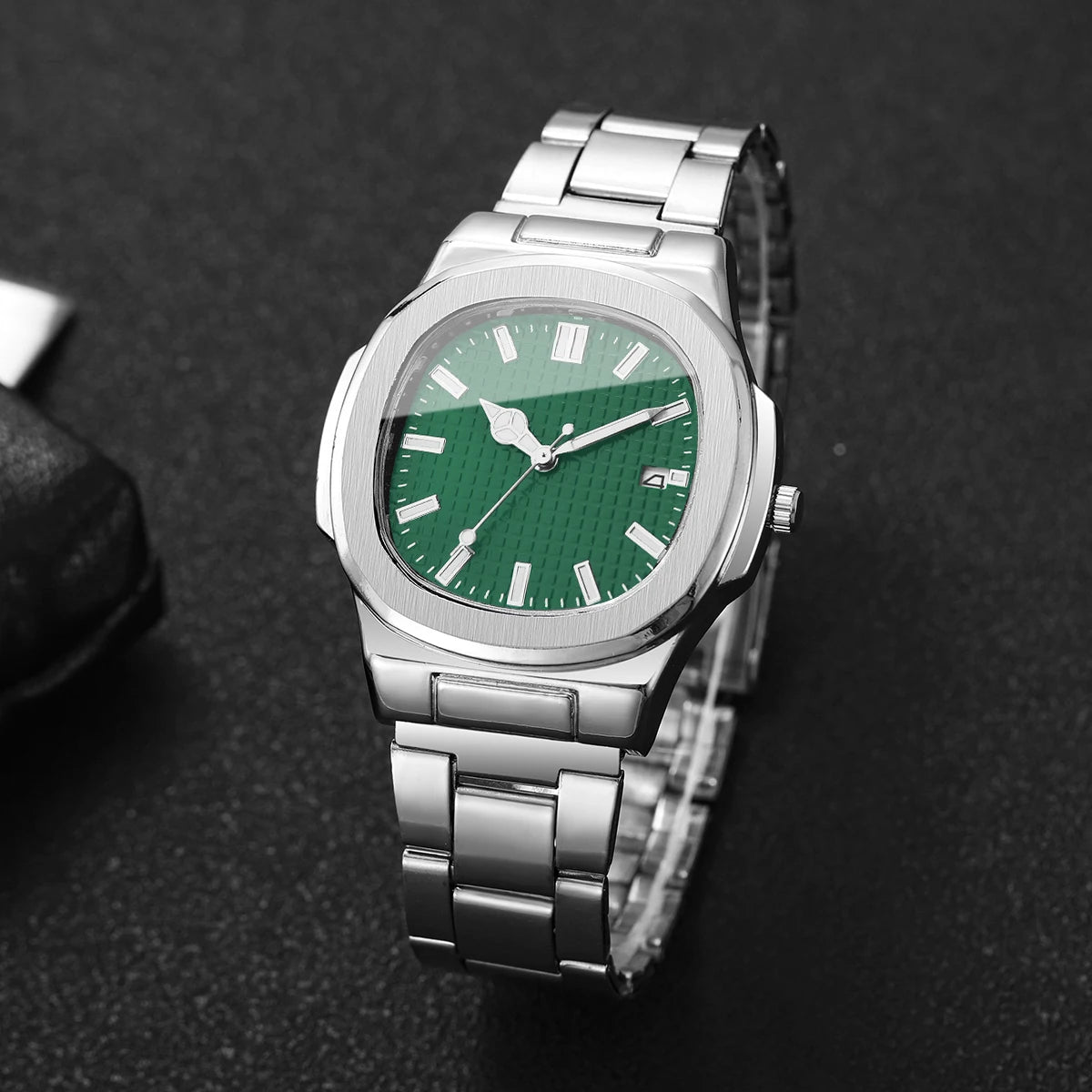 Lot 2 ou 4 Montres Homme Business Quartz Carré Calendrier – Set Fashion Casual Sans Boîte