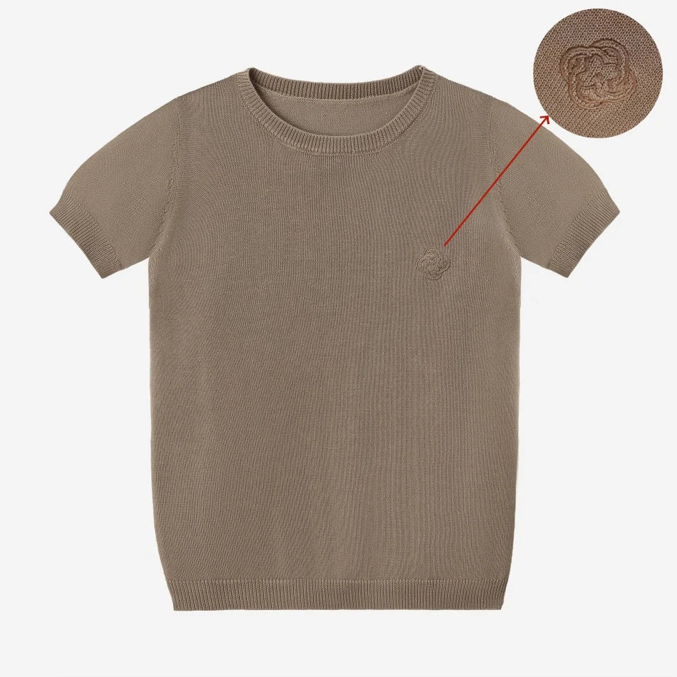 Tenue Assortie Famille – Robe Smockée Carreaux Marron Fille & Pull Tricoté Garçon Collection Heritage
