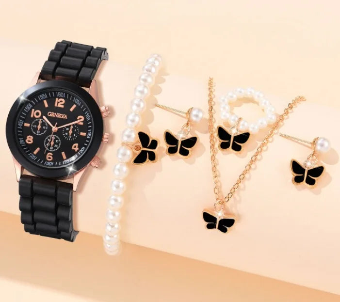 Montre Femme Fashion Silicone Blanc Couple Quartz Élégante Robe Cadeau Tendance Intemporelle | Montre Femme Fashion Silicone Couple Premium