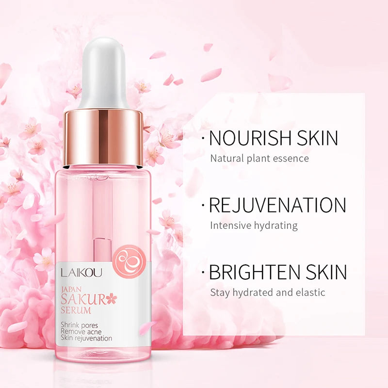 Kit Skincare Coréen LAIKOU Sakura – Nettoyant, Masque Yeux & Lèvres, Hydratation Intense | Routine Beauté K-Beauty Complète