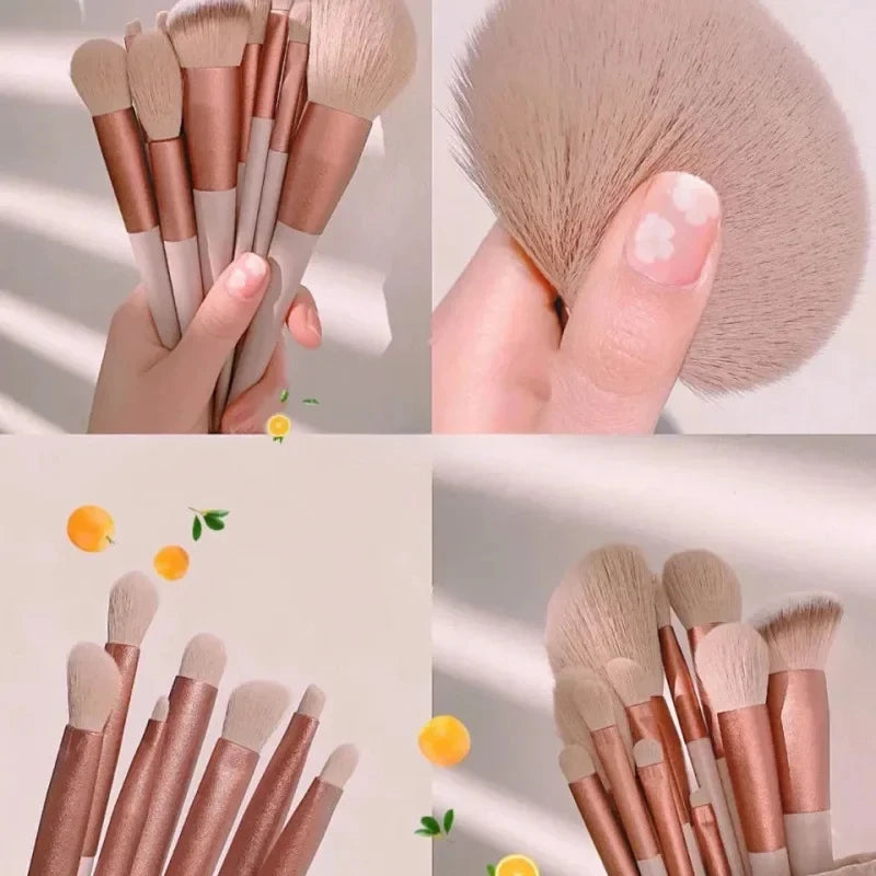 Set Pinceaux Maquillage Femme – Fards, Fond de Teint, Blush & Poudre | Blending Professionnel