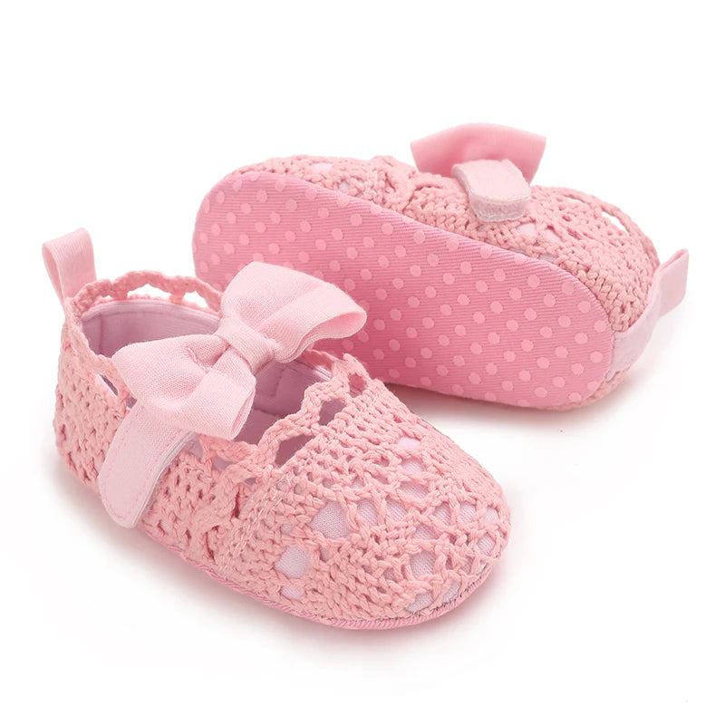 Chaussures Bébé Fille Rose Semelle Souple – Ballerines Légères Confortables Premiers Pas Casual
