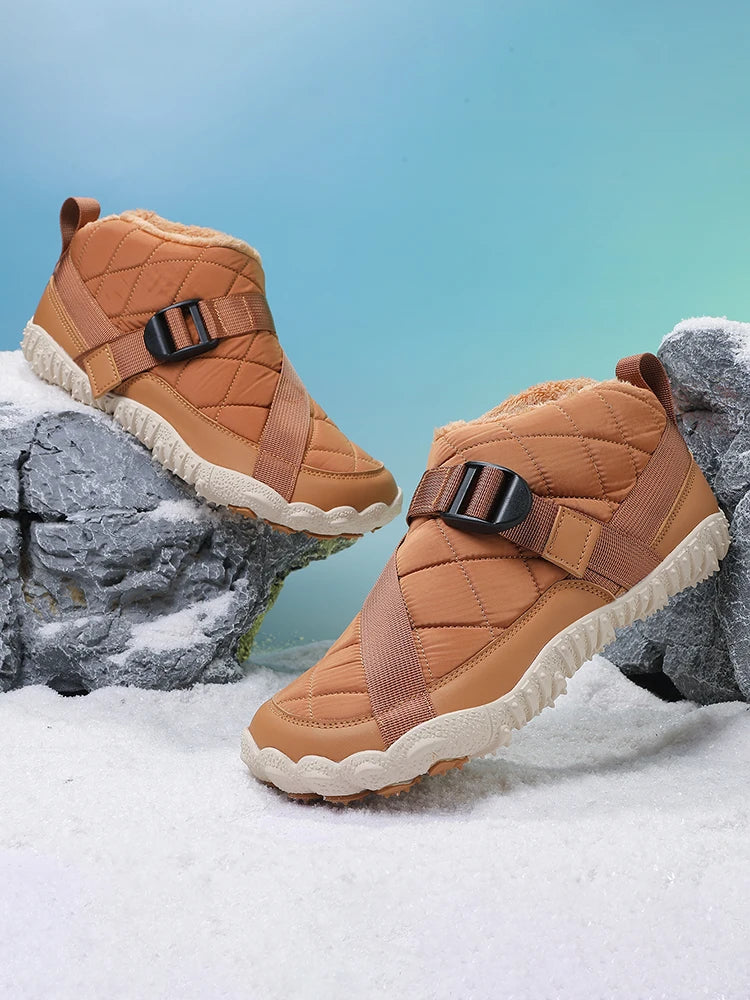 Boots Neige Homme Waterproof Fourrure – Chaussures Hiver Casual Outdoor Chaud Grande Taille