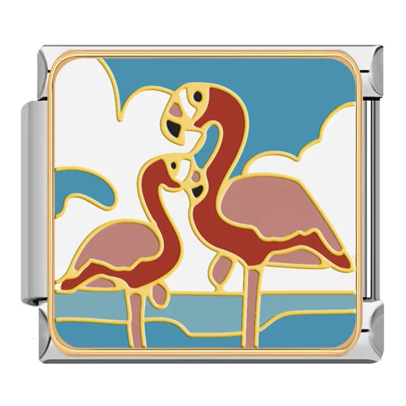 Charm Animaux Mignon pour Bracelet Italien Acier Inoxydable 9mm
