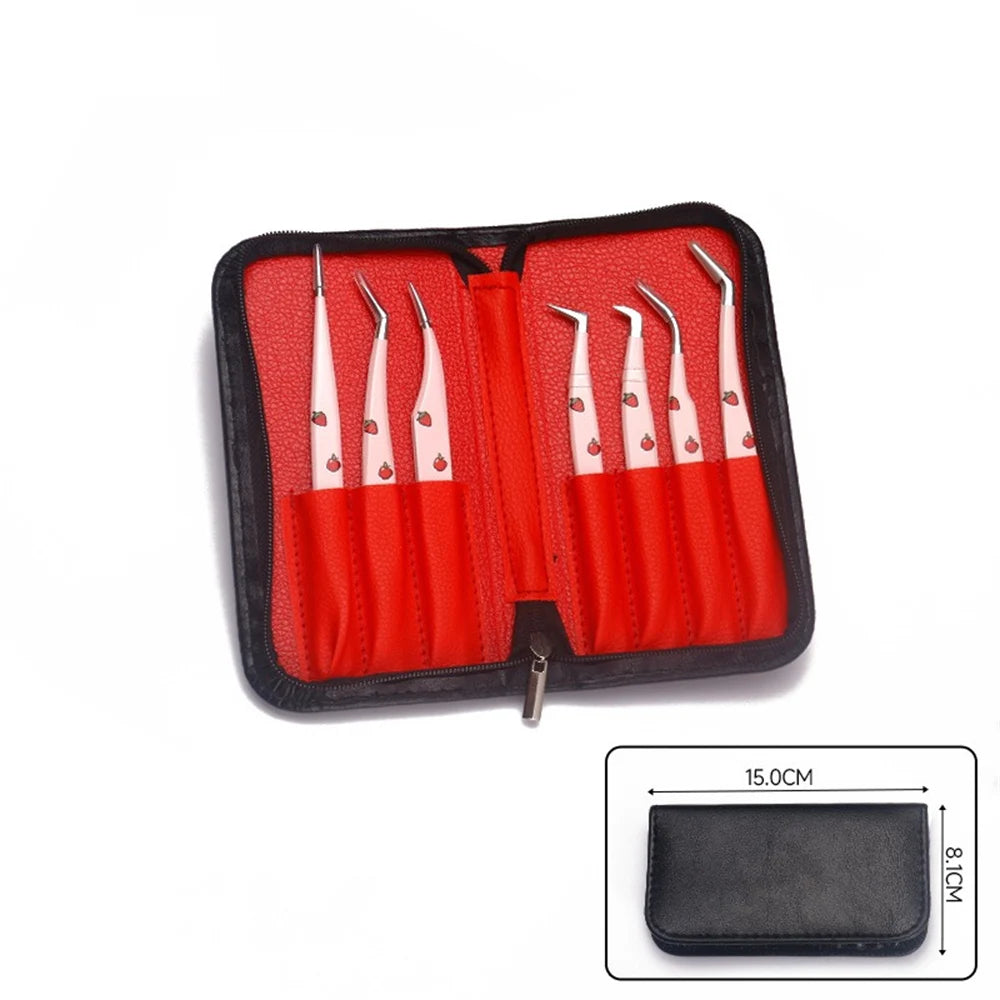 Pinces Extension Cils Inox – Outil Pose Cils & Nail Art | Ramasse-Strass