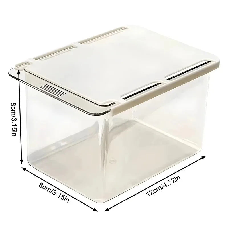 Boîte Rangement Cotons-Tiges Tiroir Transparent – Distributeur Salle de Bain | Sous Miroir