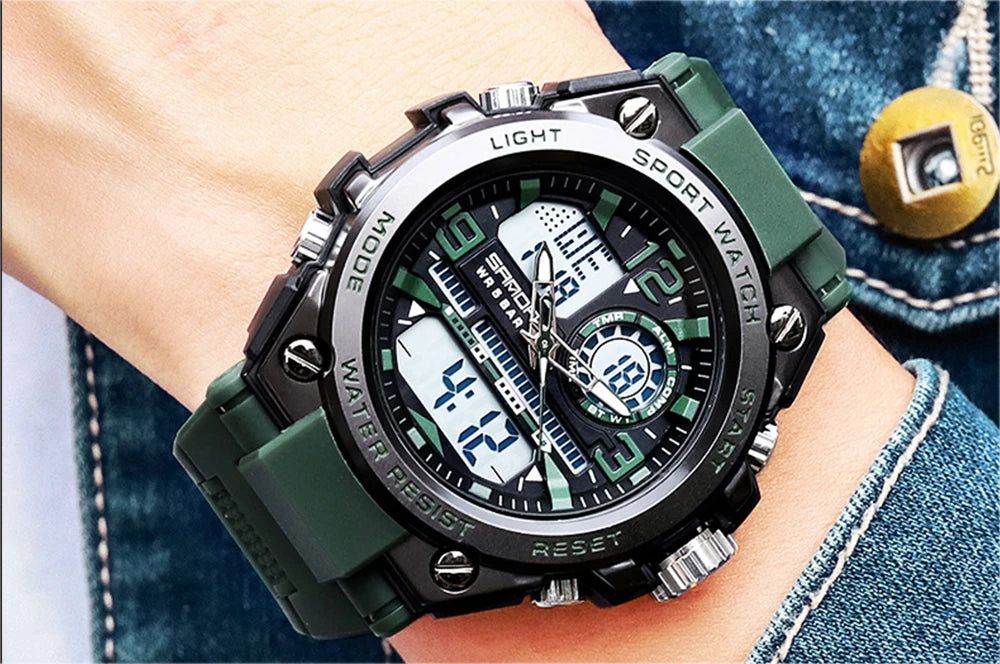 Montre Homme SANDA 6024 Militaire Sport Luxe Quartz 5ATM Étanche – Robuste & Fashion