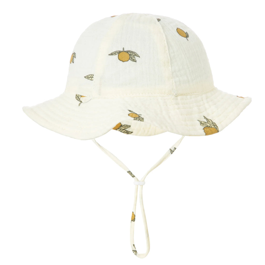 Bob Bébé Coton Imprimé Anti-UV Unisexe – Chapeau Panama Plage Pêche Outdoor Garçon Fille 3-12 Mois