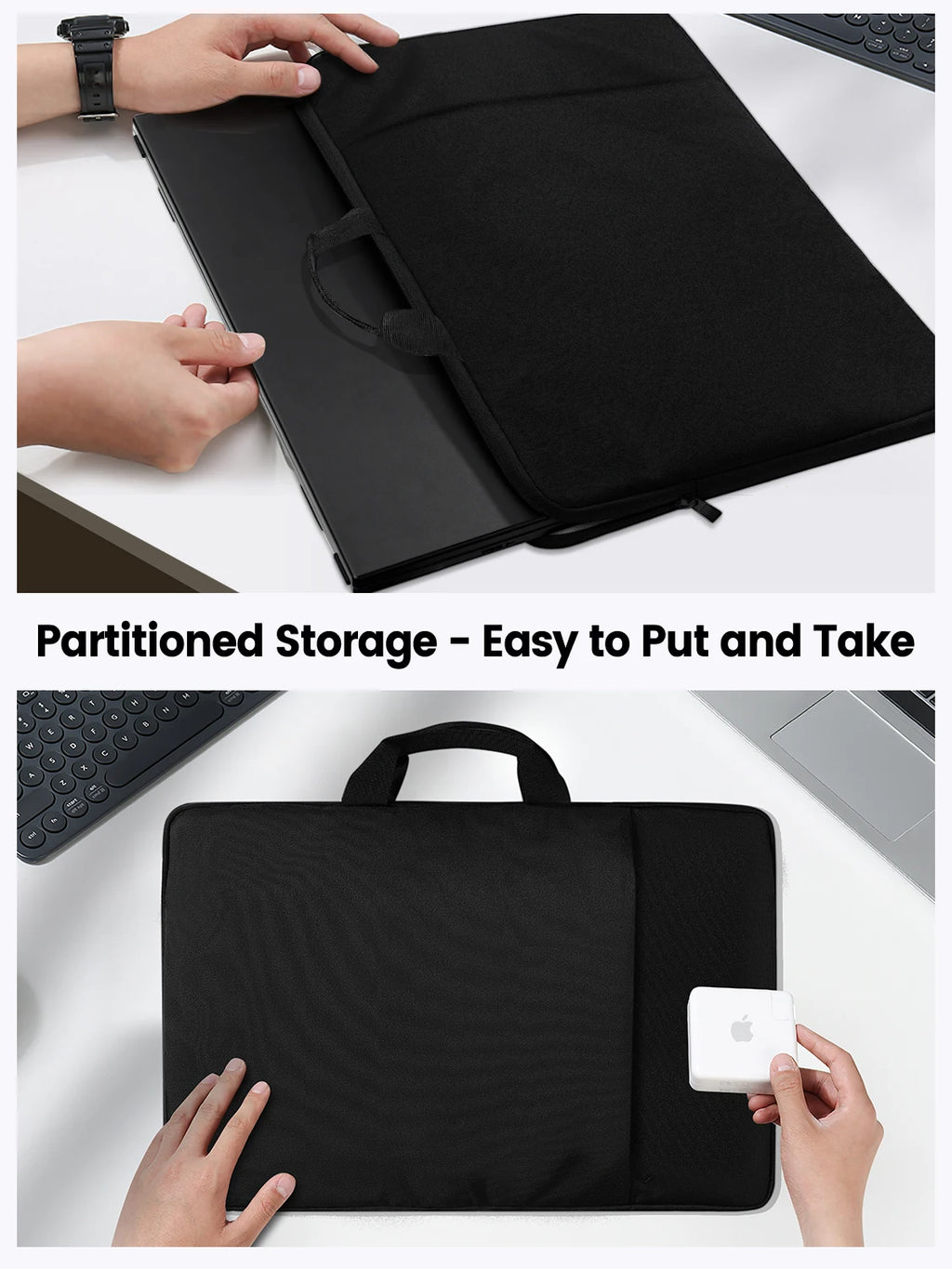 Housse Waterproof 24'' pour UPERFECT UMAX – Sac de Transport Écran Tactile 19''-24'' | Grande Poche Latérale
