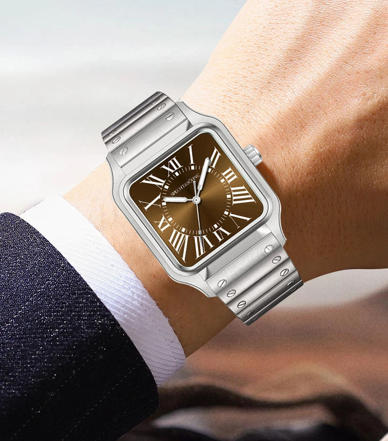 Montre Unisexe Specht & Söhne Luxe 34mm Quartz – Ultra-Fine Saphir Acier Étanche 50M