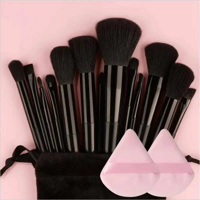 Set Pinceaux Maquillage Professionnel – Fond de Teint, Poudre, Fard à Paupières & Kabuki | Ultra-Doux & Précis