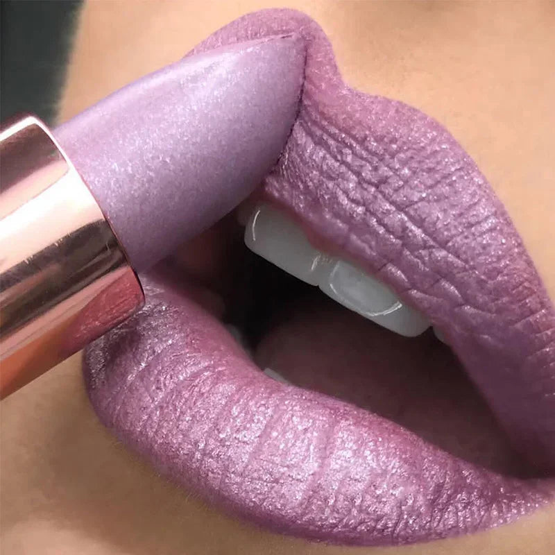 Rouge à Lèvres Glitter Thermochromique – Lip Tint Changeant Couleur Waterproof | Lèvres Rouge Rose Sexy Longue Tenue