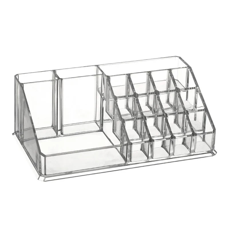 Boîte Acrylique Organisateur Maquillage 3-5 Grilles – Pot Pinceaux & Bijoux | Bureau & Coiffeuse