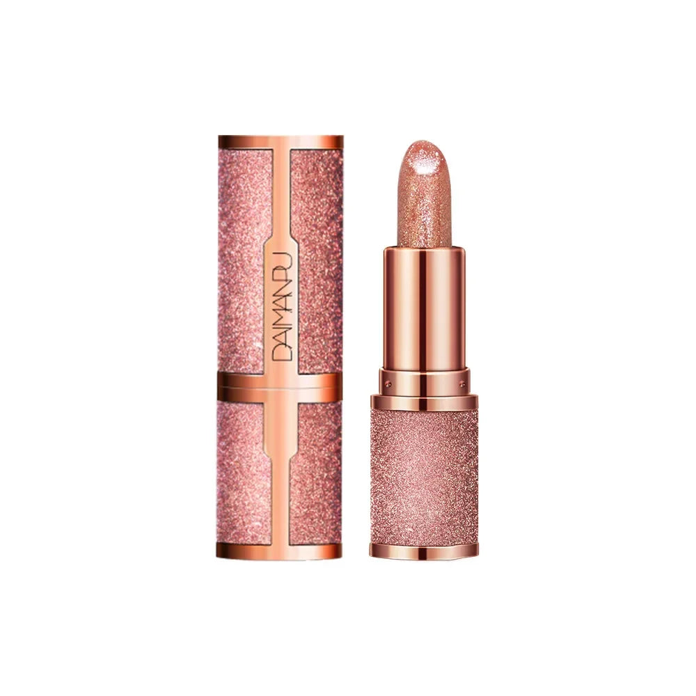 Rouge à Lèvres Glitter Thermochromique – Lip Tint Changeant Couleur Waterproof | Lèvres Rouge Rose Sexy Longue Tenue